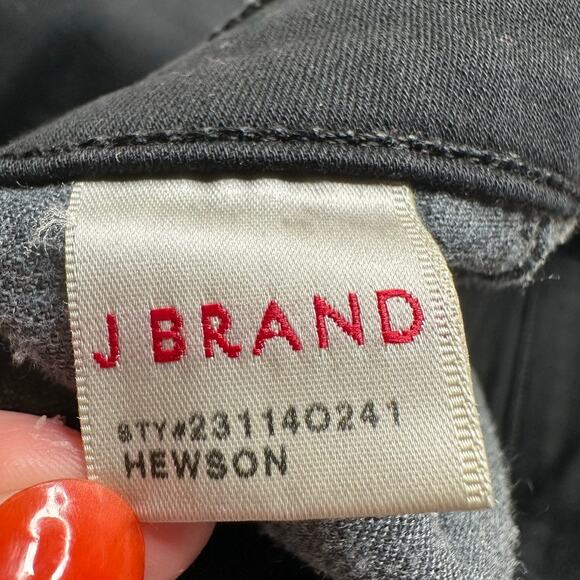 J.Brand: Black Hewson Straight Jeans - Picture 7 of 10